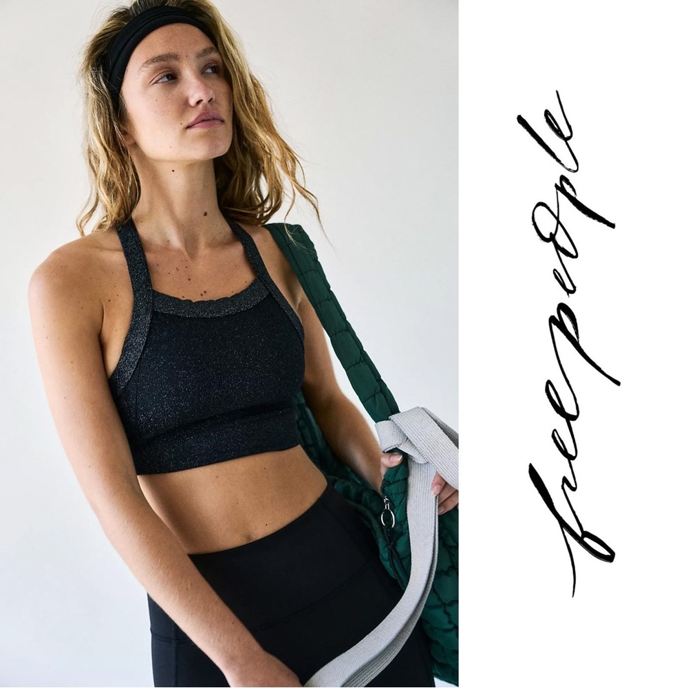 Free People Keep It Movin' Lurex Crop